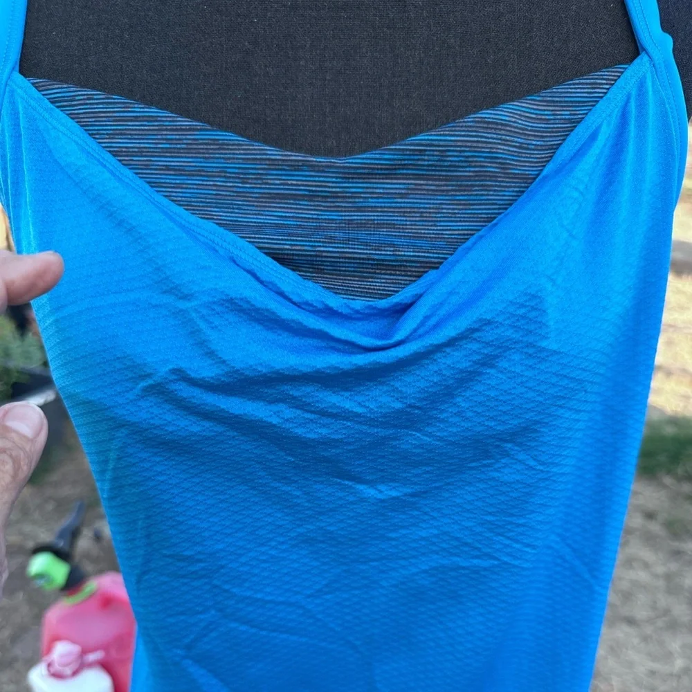 LULULEMON Women's Blue Spaghetti Strap Top - Picture 2 of 10